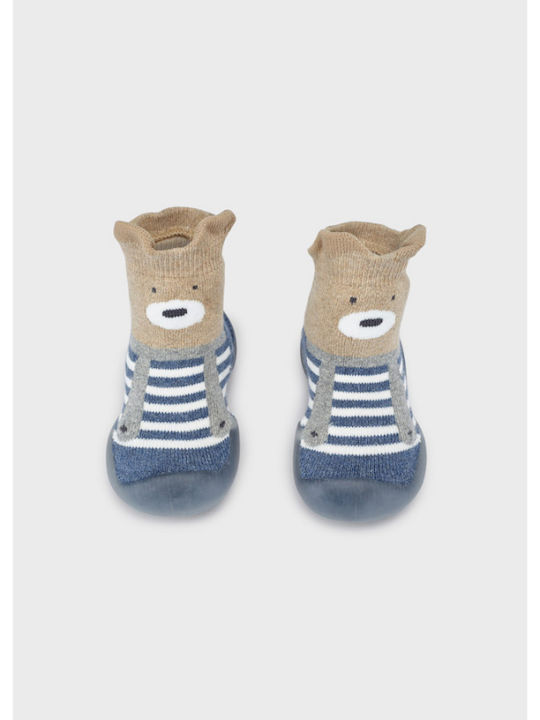 Mayoral Boys Knee-High Slipper Socks Blue