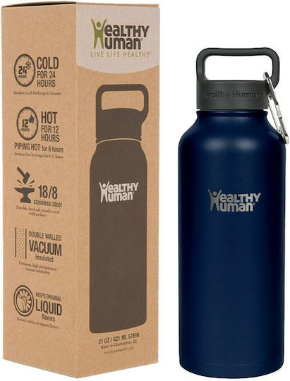 Healthy Human Stein Bottle Thermos Stainless Steel BPA Free 946ml Navy