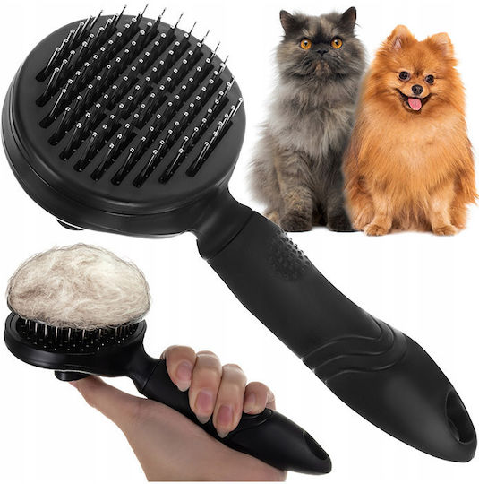 Purlov Brush for Misc Hair Lengths for Coat Cleaning Black