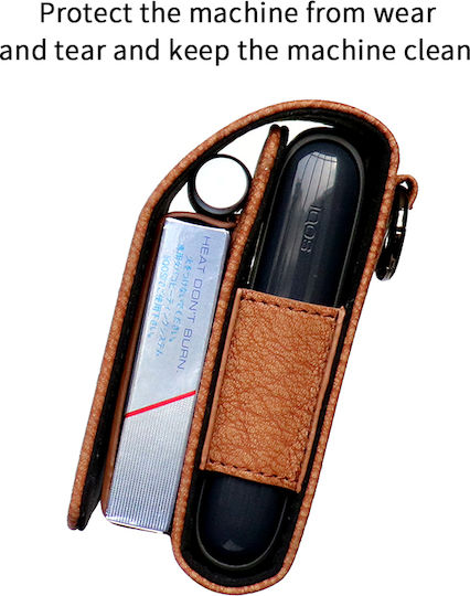 Sonique Fälle Schützende Flip Skinpro PU Hülle für IQOS 3.0 / 3.0 IQOS DUO Coffee