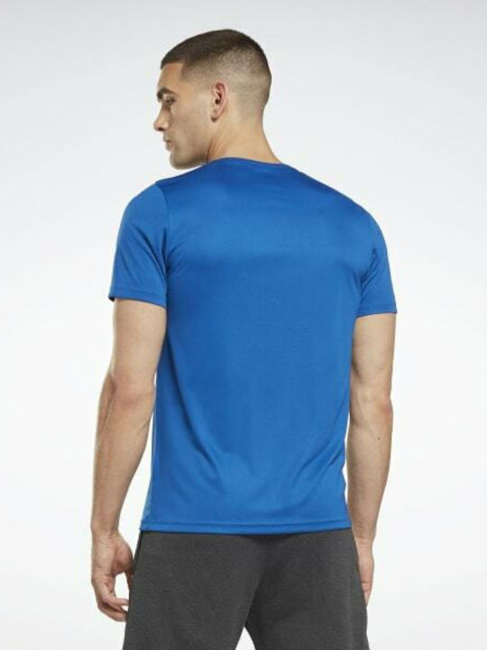 Reebok Workout Ready Men's Athletic T-shirt Short Sleeve Vector Blue