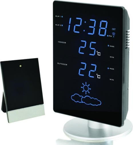 Technoline WS 6820 Ασύρματος Μετεωρολογικός Σταθμός Ψηφιακός Επίτοιχος / Επιτραπέζιος Μαύρος