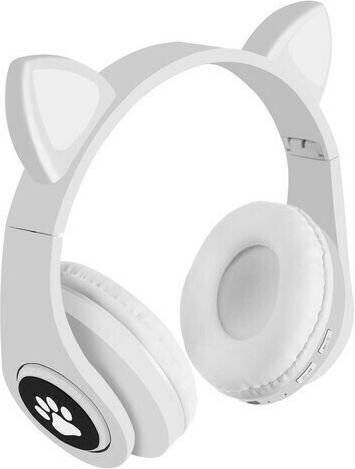 Bluetooth Wireless On Ear Headphones with Radio with 7 hours of Operation White