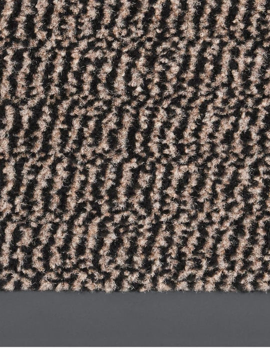 vidaXL Fußmatte Teppich mit rutschfester Unterlage Dark Brown 40x60cm