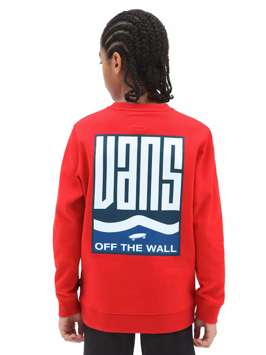 Vans Kids Sweatshirt with Hood Red 1