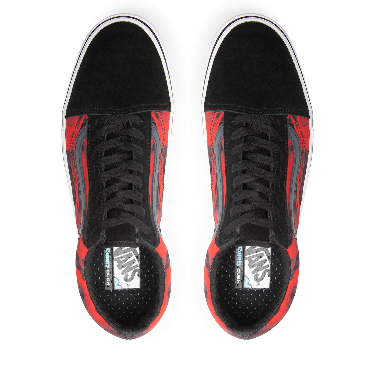 Tenis Vans Comfycush Old After Dark/black/red Novos N38.5