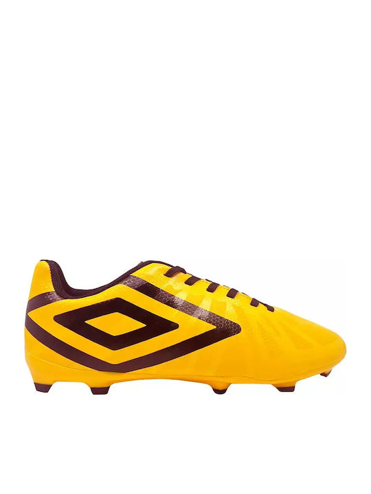 Umbro Velocita VI League Football Shoes with Cleats Yellow