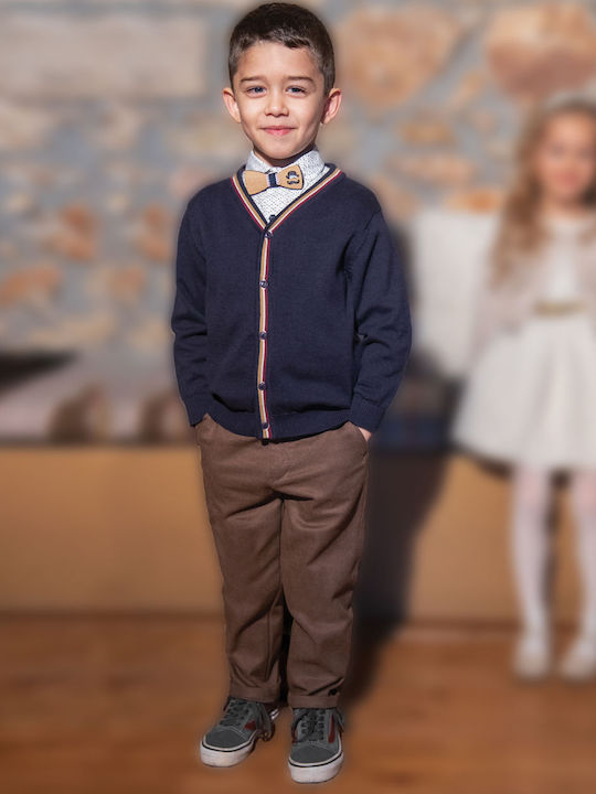Kids Trousers Chino Fabric Tabac Brown