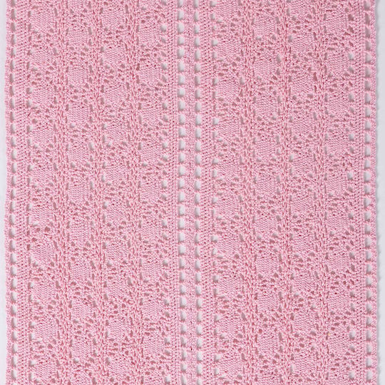 Silk Fashion Ράνερ C210 Πλεκτό Ροζ 32x160εκ.
