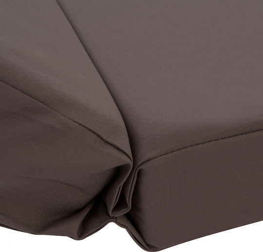 HomeMarkt Sunbed Cushion with Backrest Sifnos Grey 119x78cm