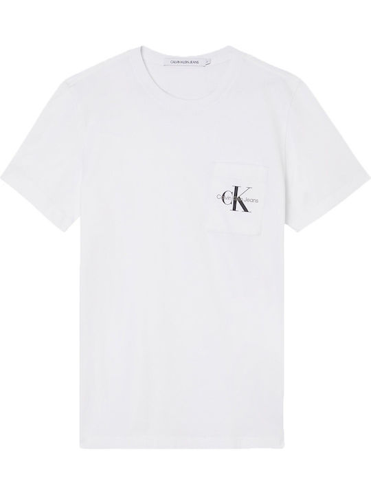 Calvin Klein Ανδρικό T-shirt Λευκό Μονόχρωμο