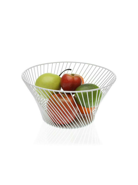 Versa Fruit Bowl Metallic White