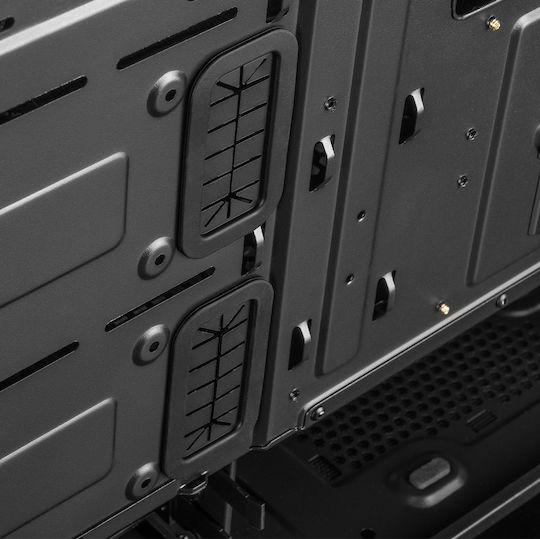 Modecom Oberon Pro Геймърско Midi Tower Компютърна Кутия с Страничен Прозорец Черна