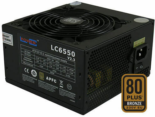 LC-Power LC6550 rev. 2.3 550W Μαύρο Τροφοδοτικό Υπολογιστή Full Wired 80 Plus Bronze