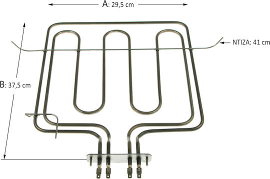 Element De Încălzire Superior Și Grill Pentru Cuptor Candy Gorenje 900+2000 Watt
