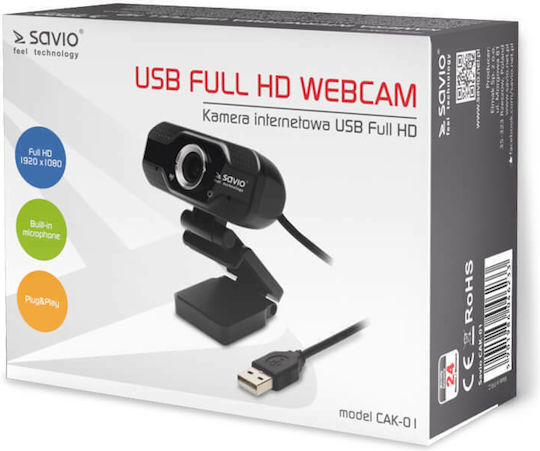 Savio CAK-01 Full HD 1080p Web Camera with Autofocus