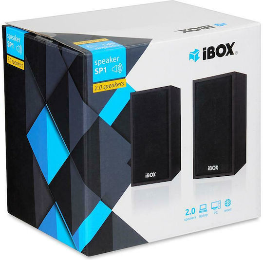 iBox IGLSP1 Difuzoare de Calculator 2.0 cu Putere 10W în Negru Culoare