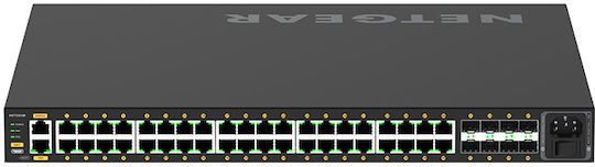 NetGear GSM4248PX Gestionat L3 PoE+ Switch cu 40 Porturi Gigabit (1Gbps) Ethernet și 8 Porturi SFP