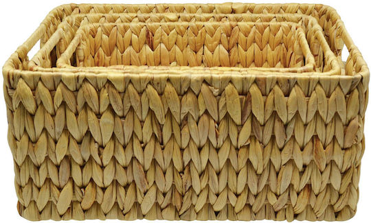 Ankor Storage Basket Wicker Brown 35x25x16cm 3pcs