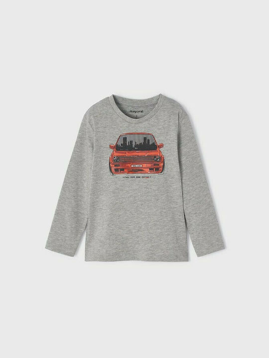 Mayoral Kids Blouse Long Sleeve Gray