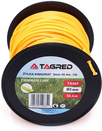 Tagred Square Brush Cutter Trimmer Line 3mm 50.4m TA469