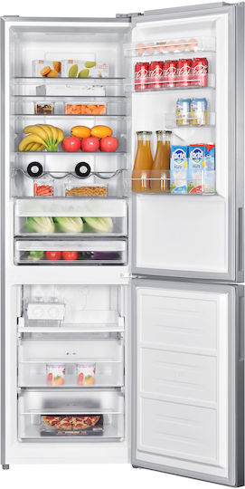 Brandt Ψυγειοκαταψύκτης 347lt NoFrost Υ195xΠ60xΒ68.5εκ. Inox BFC2065NX