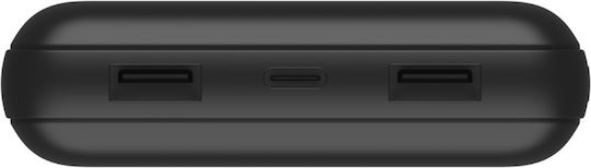 Belkin Boost Charge Power Bank 20000mAh με 2 Θύρες USB-A και Θύρα USB-C Μαύρο