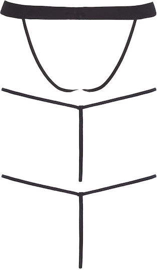 Svenjoyment Underwear Wetlook Thong Set Black 3τμχ