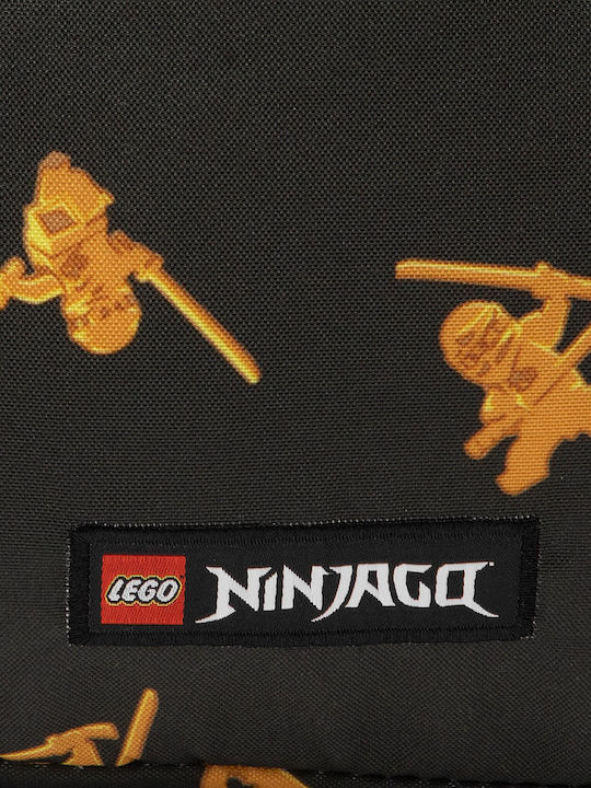 LEGO Poulsen Ninjago School Bag Backpack Elementary, Elementary Gray with Water Bottle Holder 18Liters
