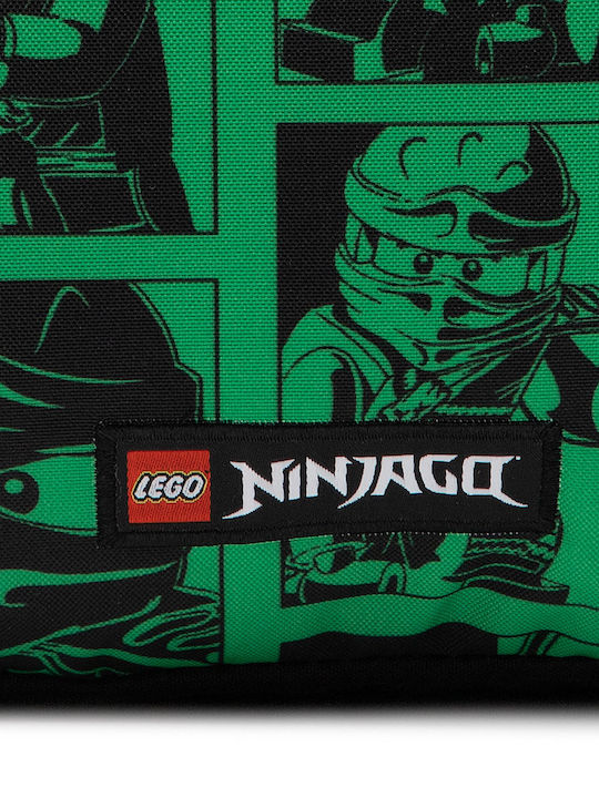 LEGO Ninjago School Bag Backpack Elementary, Elementary Green with Water Bottle Holder 18Liters