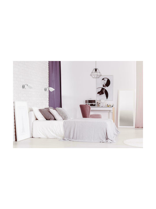 Active Jet Nikita 1P Classic Lamp Wall with Socket E27 Silver 30x30x12cm