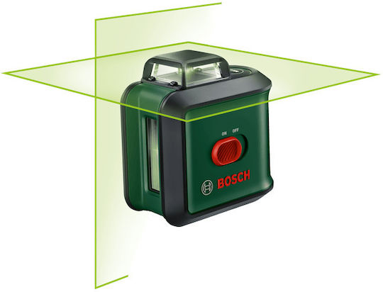 Bosch Αυτορυθμιζόμενο Γραμμικό Αλφάδι Laser Κόκκινης Δέσμης 1.5V με Εύρος Εργασίας 20m