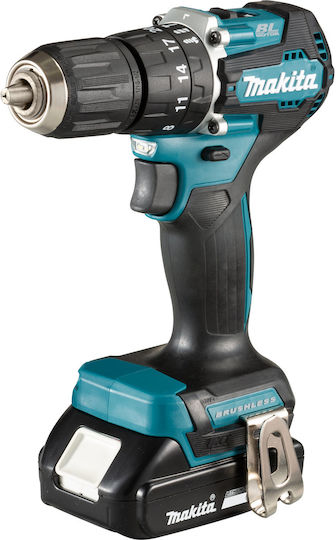 Makita DHP487RAJ Κρουστικό Δραπανοκατσάβιδο Μπαταρίας Brushless 18V 2x2Ah