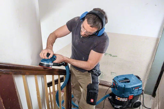 Bosch GET 55-125 Professional Έκκεντρο Τριβείο 125mm Ρεύματος 550W με Ρύθμιση Ταχύτητας και με Σύστημα Αναρρόφησης