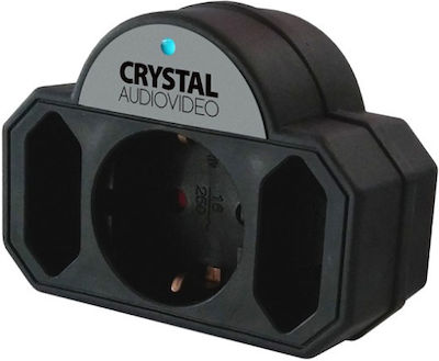 Crystal Audio 381012 SP-21 Ταφ Ασφαλείας 3 Θέσεων Μαύρο