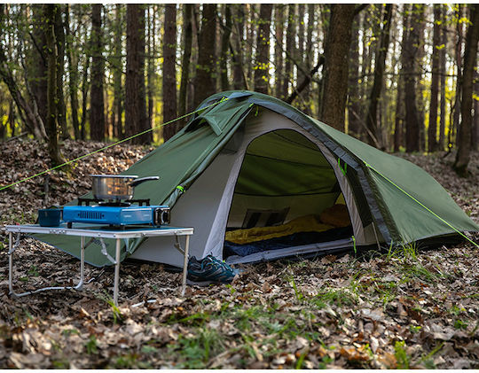 Peme Forest Winter Mountaineering Camping Tent Khaki with Double Cloth for 2 People Waterproof 4000mm 275x150x120cm
