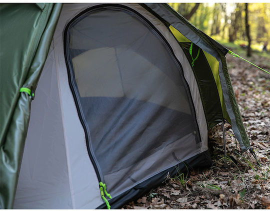 Peme Forest Winter Mountaineering Camping Tent Khaki with Double Cloth for 2 People Waterproof 4000mm 275x150x120cm