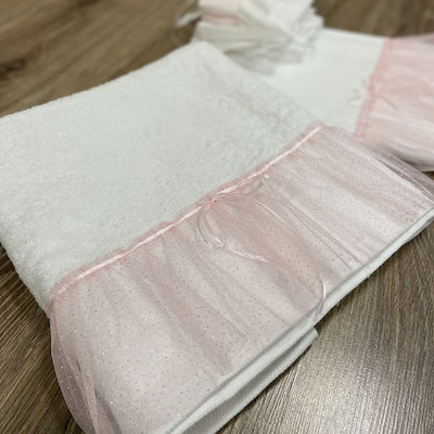 Ιδιόκηρο Baptism Towel Set Εκρού