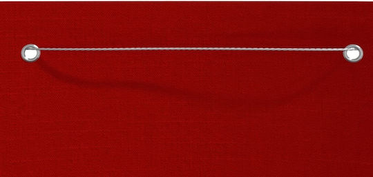 vidaXL Rechteckig Schattentrennwand Rot 1.2x2.4m