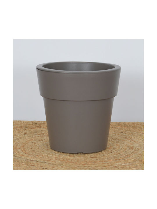 Viomes Linea Саксия Пластмаса Taupe 25x25x24см.