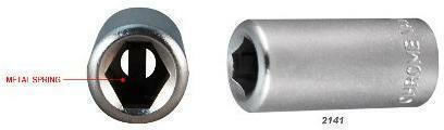 King Tony Socket Hex with Square Drive 1/4" Diameter 1/4"