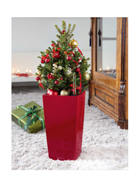 Lechuza Maxi Cubi Self-watering Pot Plastic 14x14x26cm.