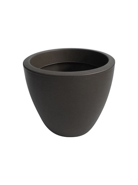 Viomes Linea 861 Übertopf Kunststoff Gray 25x25x21εκ.