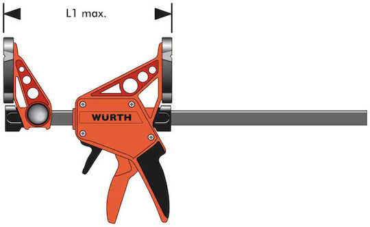 Wurth 0714662700 Klemme Auslöser mit maximaler Öffnung von 700mm mm