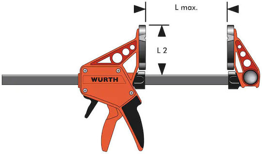 Wurth 0714662700 Klemme Auslöser mit maximaler Öffnung von 700mm mm