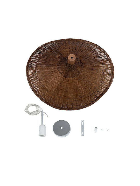 GloboStar Cuba Brown Ceiling Light Boho with E27 Socket 53x30cm