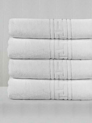 Aithrio Hotel Bathroom Towel Meander 140x70 cm 500gsm White