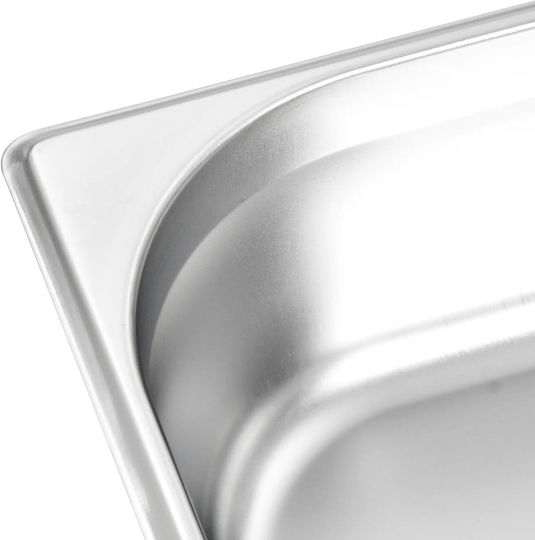 vidaXL Stainless Steel Gastronorm GN1/1 H100mm 4pcs