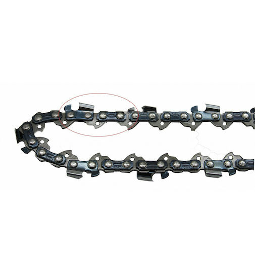 Visco Parts 145-60ΜΣ Chainsaw Chain with Pitch 1/4"LP, Gauge .050"-1.3mm & Number of Guides 60E