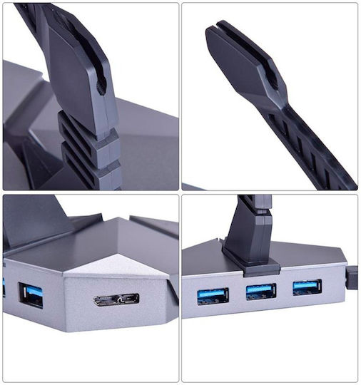 Mouse Bungee USB Hub Gray